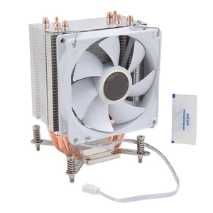 Cpu Cooling Fan 3.54In 4 Heat Pipes 3Pin 12Vdc 2000Rpm Hydraulic Bearing C AM - Picture 1 of 22