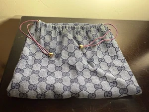 Vintage Gucci GG Logo Aufbewahrung/Staubbeutel mit Kordelzug Made in Italy - Bild 1 von 7