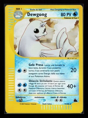 Dewgong 7/144 Rare Skyridge Reverse Holo Italian Pokémon Card - Image 1 of 2