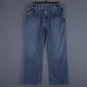 Pantalones de mezclilla Ariat FR M5 para hombre 33x30 (se adapta a 30x28,5) azules ajustados rectos ropa de trabajo denim - Imagen 1 de 8