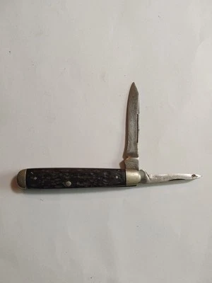 Cattaraugus Cutlery Co. Vintage 2886 2 Blade Folding Pocket Knife Black - Image 1 of 3