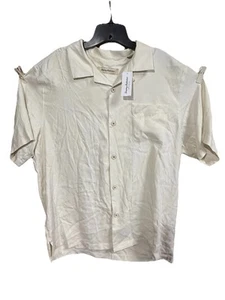 Camicia Tommy Bahama Uomo L Avorio Vino Hawaiano To Zin Or Not To Zin Nuova 100% Seta - Foto 1 di 7
