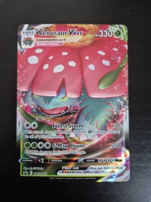 Venusaur VMAX SWSH102 Sword And Shield Black Star Promo Pokemon Card Near Mint - Image 1 of 3