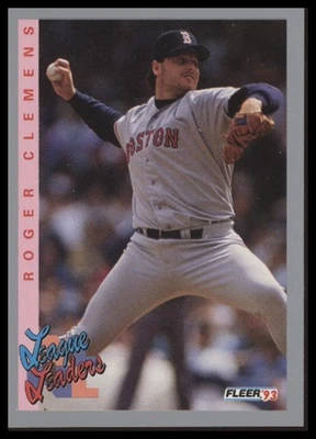 1993 Fleer #348 Roger Clemens - Image 1 of 2