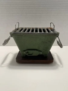 Vintage Japanese Cast Iron Hibachi Table Top BBQ - Picture 1 of 21