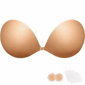 StickyAdhesive Bra Strapless Invisible Push up Silicone Bra for Backless Dres... - Picture 1 of 7