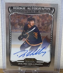 2022-23 O-Pee-Chee OPC Platinum Rookie Auto Rainbow Dylan Holloway #R-DH Auto RC - Imagen 1 de 2