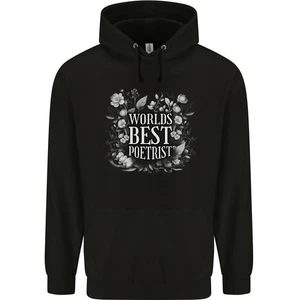 Worlds Best Poetrist Funny Poet Poetry Childrens Kids Hoodie - Picture 1 of 3