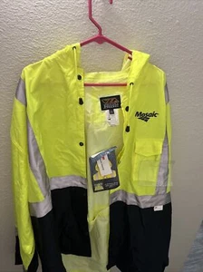 Mens Reflective Hooded Jacket Size 2xl - Picture 1 of 5