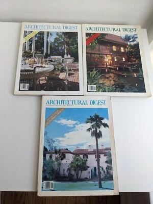 Lot of 3 ARCHITECTURAL DIGEST Magazine 1989 (May/August/December) - Image 1 of 4