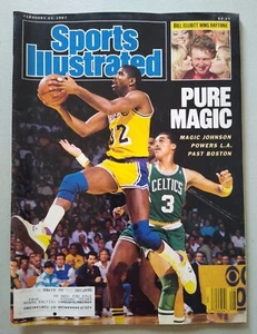 Sports Illustrated February 23, 1987 Magic Johnson LA Lakers - Picture 1 of 2