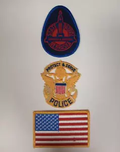 NEBRASKA State Patrol POLIZEI schützen und dienen USA FLAGGE Nähen Aufbügeln PATCH SET - Bild 1 von 1