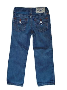 True Religion World Tour Girl's Jeans Pants Size 5 Blue - Picture 1 of 4