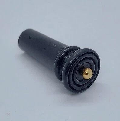 BOTTONE CORDIERA VIOLINO VIOLA EBANO INDIANO SEMI HILL CON PALLINO ORO - Immagine 1 di 3