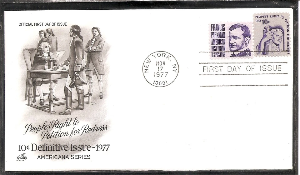 US SC # 1592 Justice FDC. Artcraft Cachet - Image 1 of 1