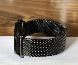 CITIZEN Eco-Drive Men's Black Ion-Plated Mesh Watch - BM6988-57E   MSRP: $275