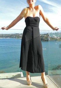 VINTAGE Glaze 1980s Original Sassy Button Front Flowing A- Line Retro Skirt - Bild 1 von 3