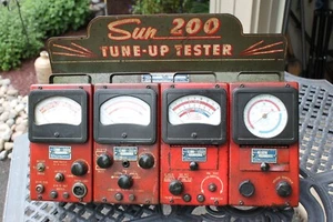 Vintage RARE Sun 200 Tune Up Testers 4-Meters & Rack 212/214/216/218 - Bild 1 von 16
