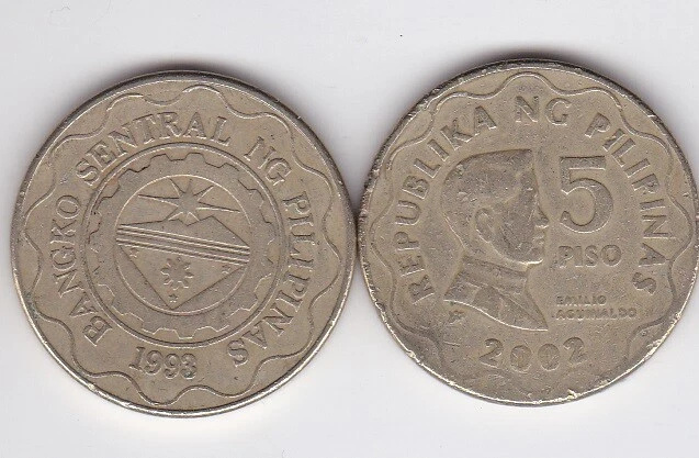 Philippines - 5 Piso 2002 VF Lemberg-Zp - Image 1 of 1