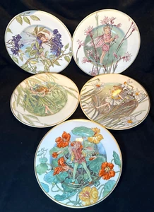 Villeroy & Boch Heinrich Fairies of Field & Flowers Wall Plates - Set of 5 - Picture 1 of 14