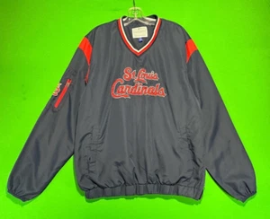 St Louis Cardinals Jacket Men's Large Blue Pullover Genuine Merchandise - Picture 1 of 11