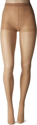 HUE 251009 Women's Sheer Tight with Control Top Natural Size 2 - Image 1 of 4