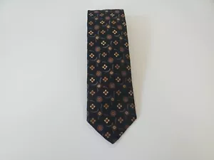 ROBERT TALBOTT Best of Class Men's 100% Silk Necktie Geometric Black/Multicolor - Picture 1 of 4