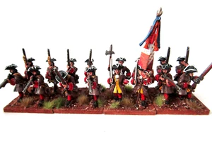 A15 MARLBURIAN /SEVERN YEARS WAR - FRENCH REGIMENT 28MM WELL PAINTED METAL - Picture 1 of 7