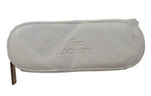 Lacoste White & Green Zippered Eyeglasses Sunglasses Soft Case Rare Used - Picture 1 of 17