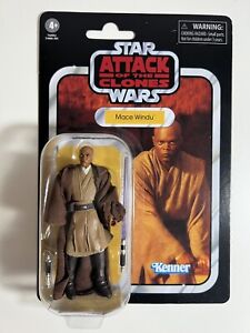 Star Wars Vintage Collection Mace Windu Attack Of The Clones Kenner VC35