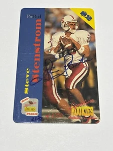 Scheda telefonica 1995 Signature Rookies Auto-Phonex $2 2132/3750 Auto STEVE STENSTROM - Foto 1 di 4