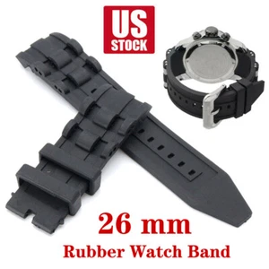 Black Rubber Watch Band Strap Wristwatch For Invicta Pro Drive Collection US SYF - Picture 1 of 8