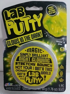 Ja-Ru ~ Masilla de laboratorio ~ BRILLA EN LA OSCURIDAD ~ Elástica e hinchable ~ Brillante por la noche ~ 1,76 oz - Imagen 1 de 2