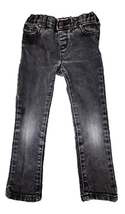 The Children's Place Girls Washed Black Jeans Adjustable Waist Size 4T - Picture 1 of 5