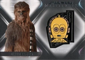 Star Wars Masterwork 2021, Chewbacca (C-3PO) Character Medallion Card CM-CC - Picture 1 of 2