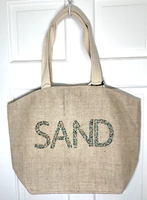 BOLSO DE PLAYA ENVIDY SAND TOTE ARPILLERA BROCHE DE PRESIÓN 19 X 16 NUEVO CON ETIQUETAS VENTA AL POR MENOR - $89 Foto 1 de 3