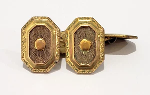 G.L.P. & Co Manschettenknöpfe goldfarben...Anfang 20Jh. Art Deco - Bild 1 von 7