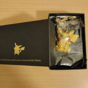 Pikachu Swarovski Crystal Stone Key Chain Figure Pokemon Center Shibuya Limited - Picture 1 of 2