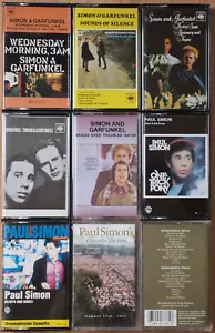 9x SIMON & GARFUNKEL / PAUL SIMON CASSETTE TAPES JOB LOT BUNDLE EXCELLENT COND! - Picture 1 of 3