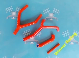 silicone radiator hose FOR Yamaha YZ250 YZ 250 1984-1987 84 85  2 STROKE RED - Picture 1 of 4