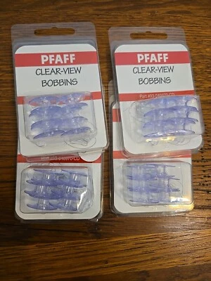Plastic Bobbins Lot of 24 For Janome Clear-View 93-040970-CD 7000 6000 1400 1371 - Image 1 of 4