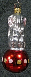 Adorno de vidrio Inge - Elephant on Ball - Imagen 1 de 2