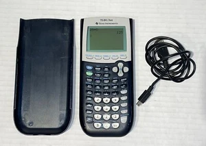 Texas Instruments TI-84 Plus Graphing Calculator w Cable TESTED WORKING - Picture 1 of 13