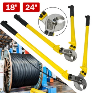 Heavy Duty Cable Cutting Pliers Cutter Electrical Wire Rope Cutters 18" 24'' - Picture 1 of 40