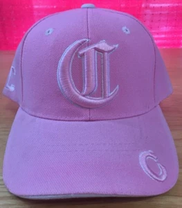 Letter Embroidery Stylized Initial "C" Pink Baseball USA Choice Cap Adjustable - Picture 1 of 6