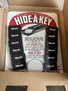 Hide a Key advertising metal sign store display vtg NOS original packaging - Picture 1 of 9