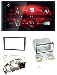 JVC DAB USB Bluetooth 2DIN MP3 Autoradio für Opel Corsa C Quadlock 2000-2006 alu - Bild 1 von 7