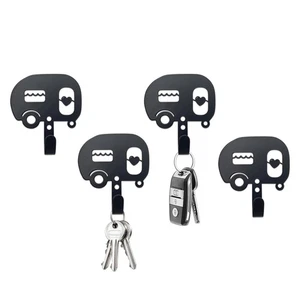 BiaGift 4 PCS Camper Key Holder for Wall Metal Decorative, Camper Decor, Camp... - Picture 1 of 7