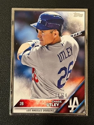 Chase Utley 2016 Topps Silver Frame /16 Dodgers  - Image 1 of 2