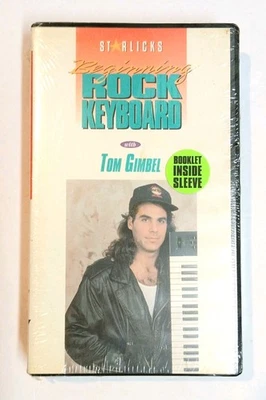 Tom (Thom) Gimbel Beginning Rock Keyboard VHS Star Licks Instructional Tape 80s - Image 1 of 4